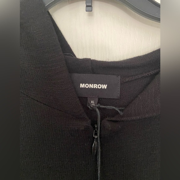 NWT Monrow Hooded Long Sleeve Short Romper/Jumpsuit - Picture 4 of 10